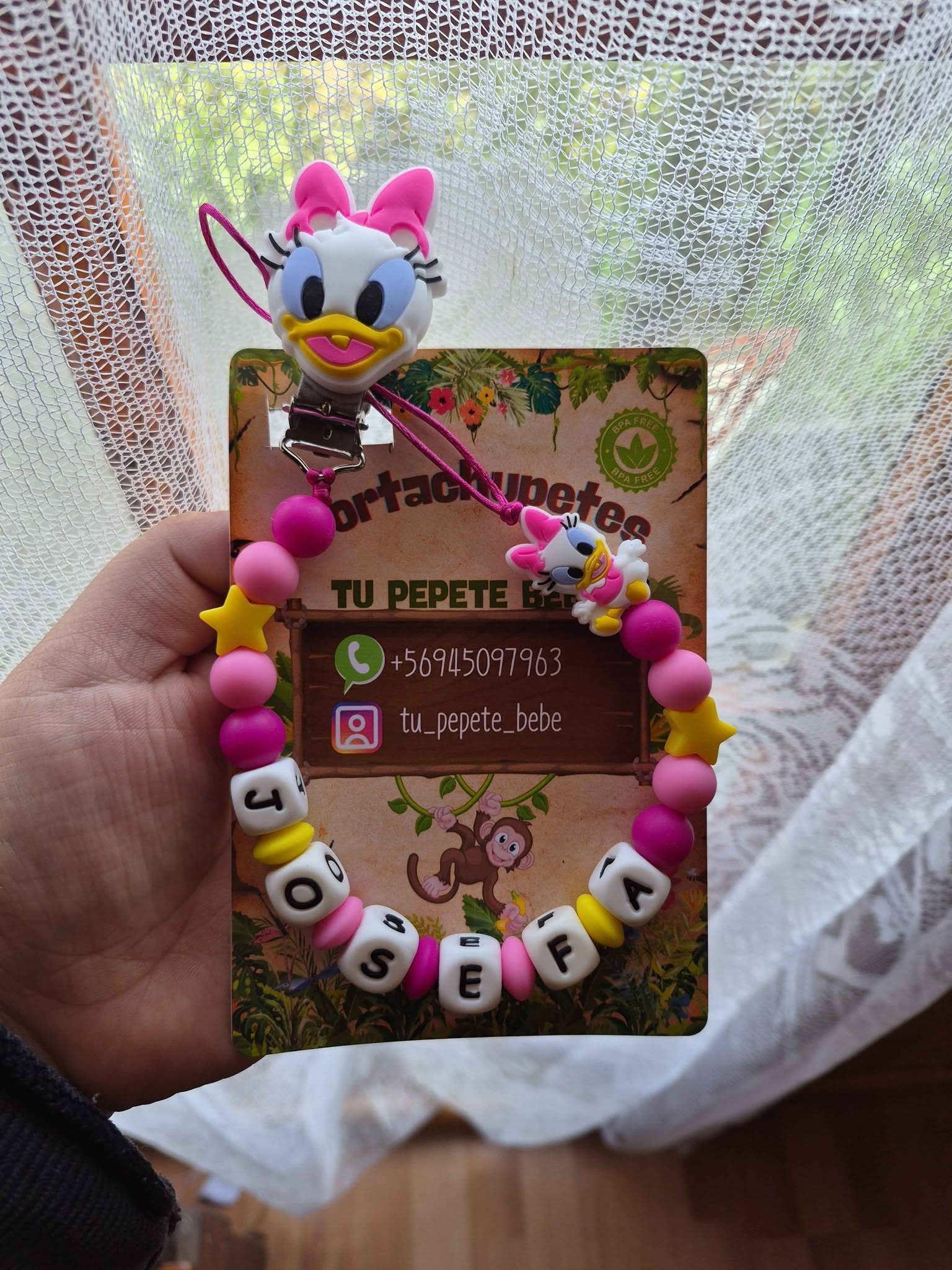 Portachupetes, Mordedores, Collares Lactancia Personalizados BPA Free